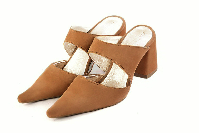 beige camel dress shoes for women - Florence KOOIJMAN